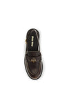 buckled leather loafers