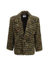 tweed single-breasted jacket