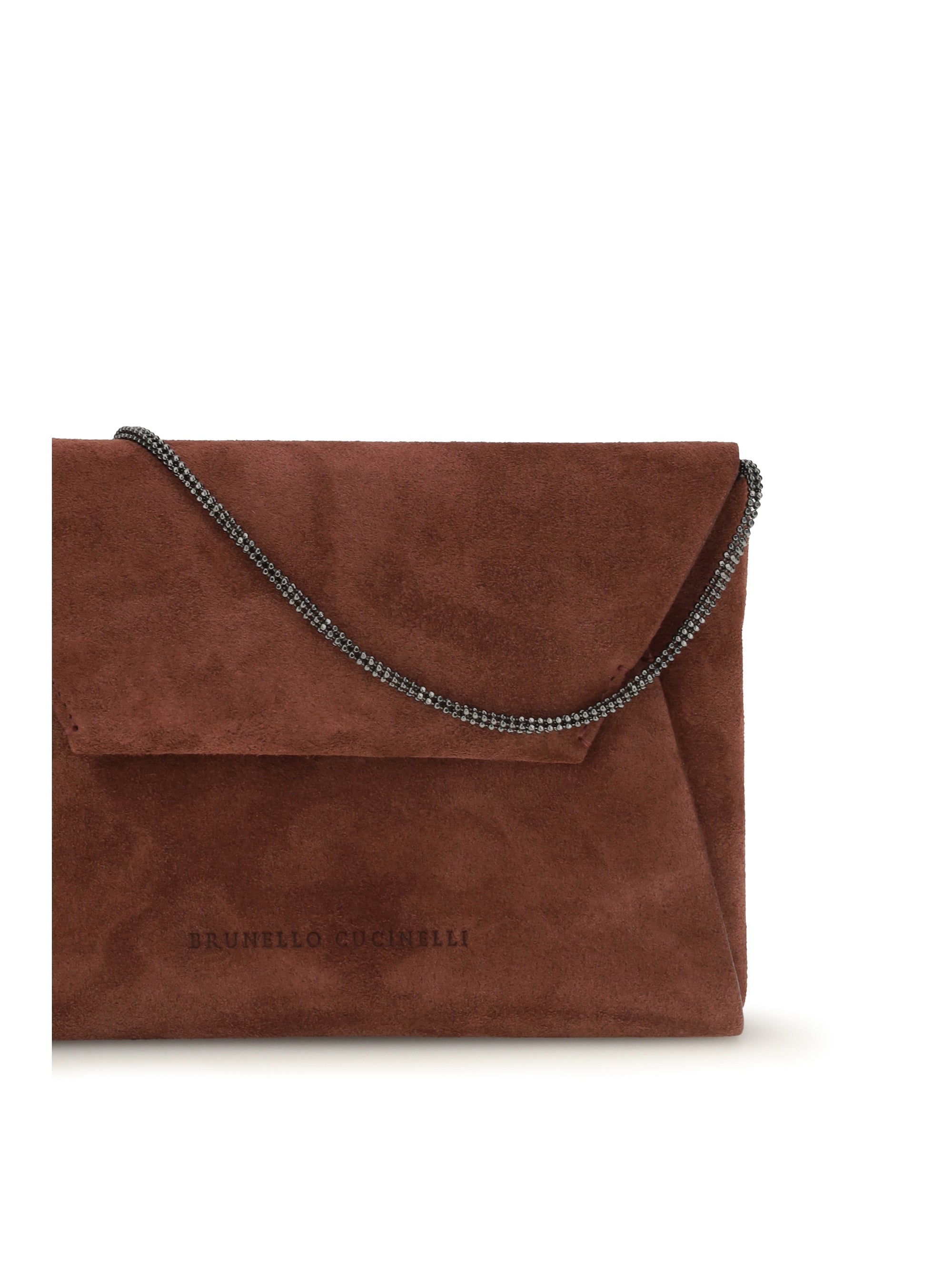 bc duo suede clutch bag