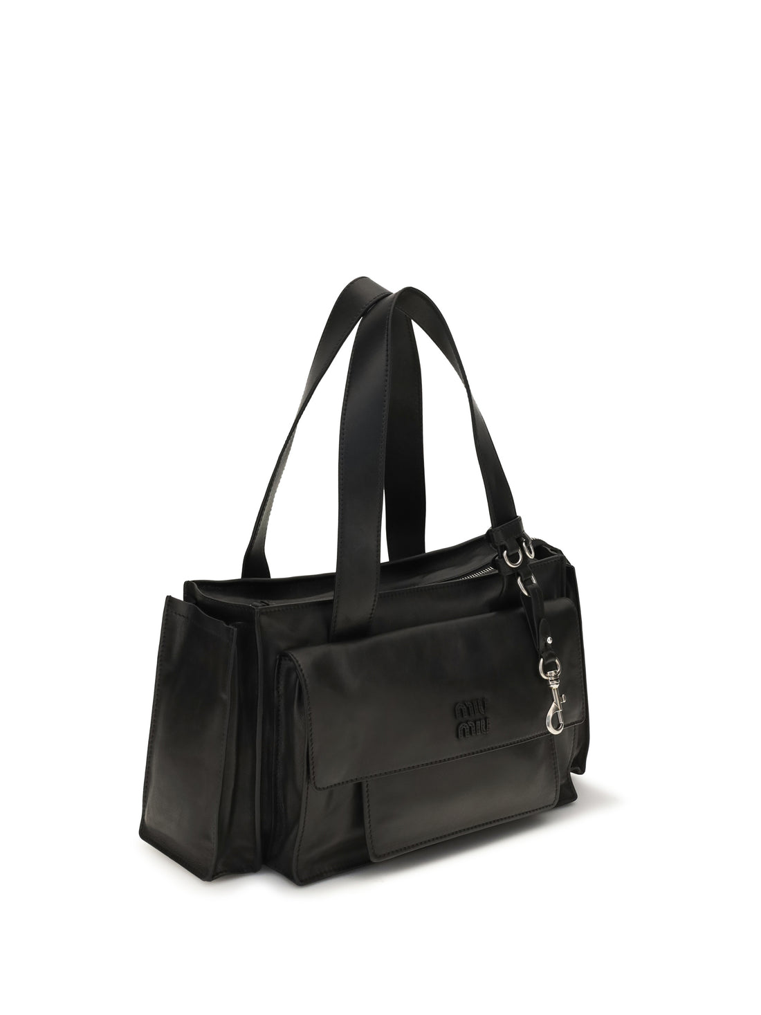 MIU MIU OS utilitaire leather shoulder bag