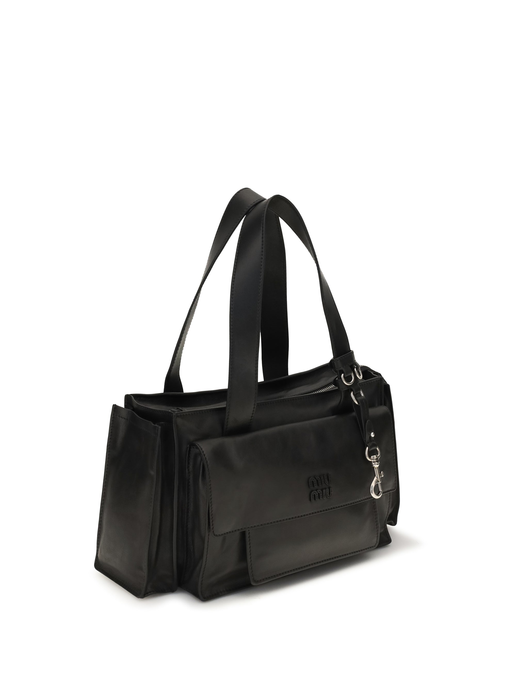 utilitaire leather shoulder bag