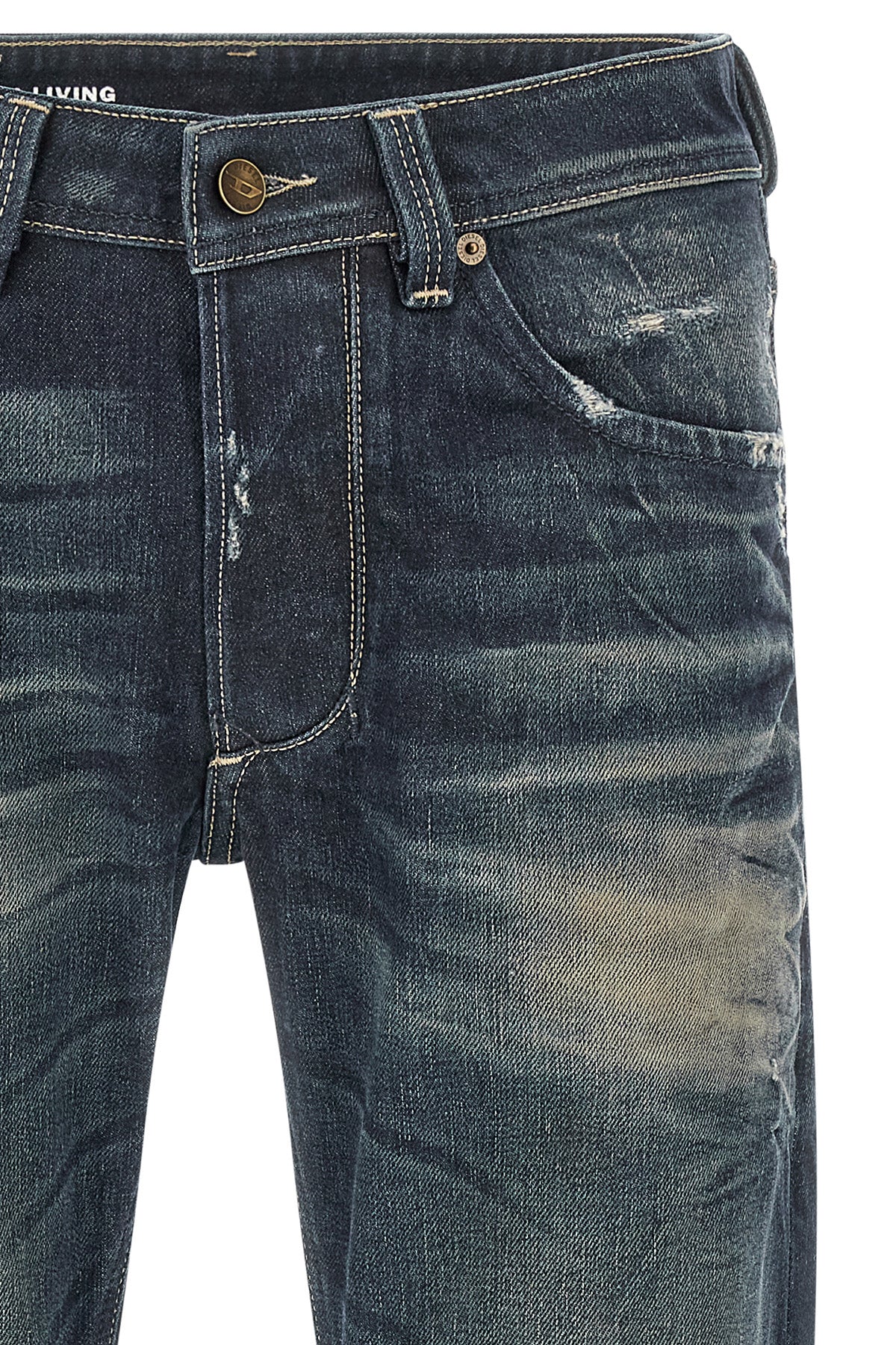 the 1985 larkee diesel jeans define an urban aesthetic through a straight-leg