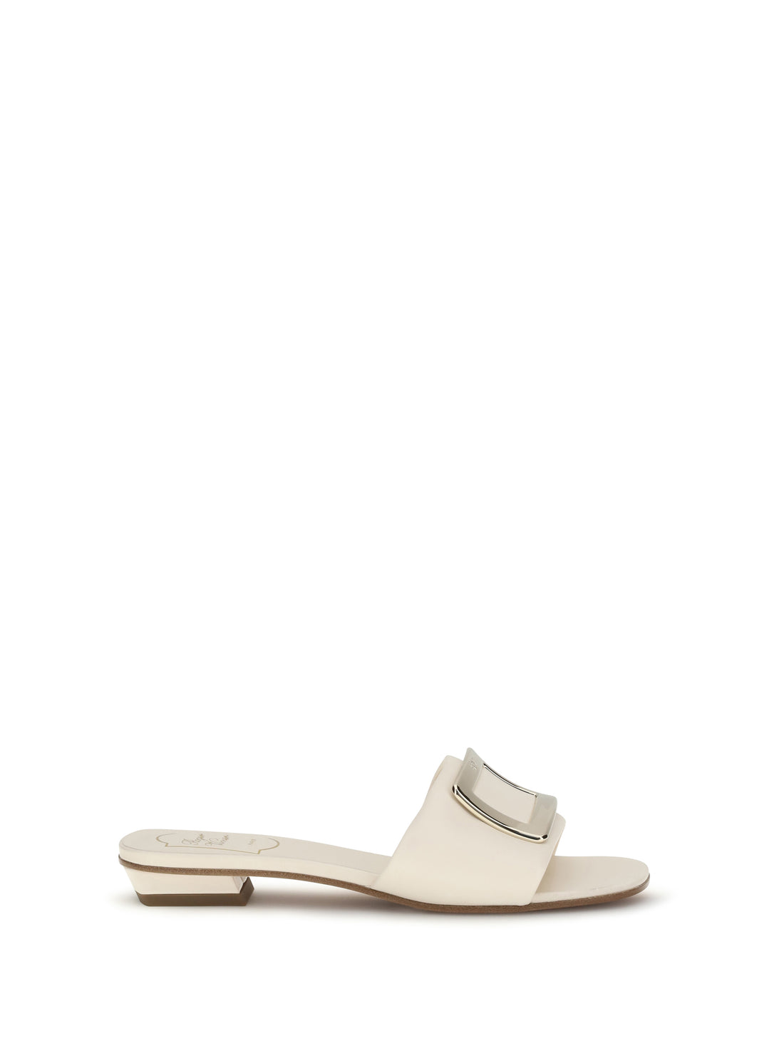 ROGER VIVIER 37 leather slide sandals