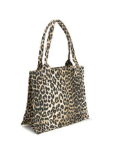 GANNI OS leopard print tote bag