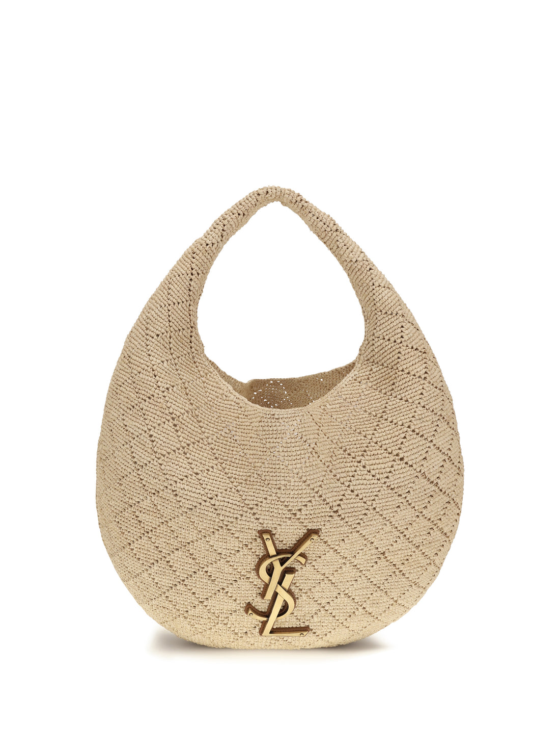 SAINT LAURENT OS icare hobo bag in raffia
