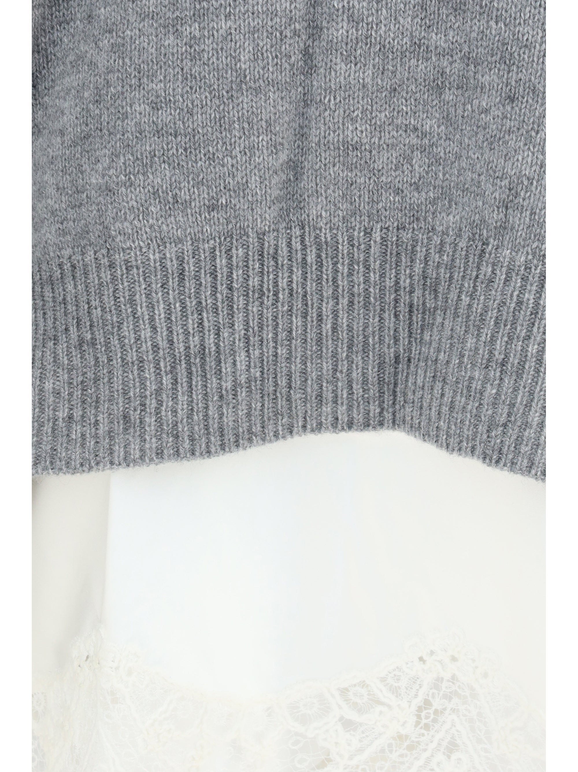 knit dress with slip