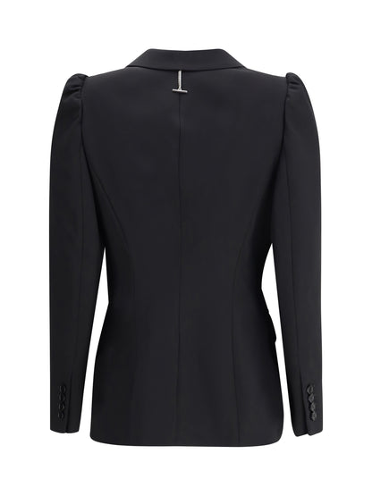 ALEXANDER MCQUEEN 42 black single-breasted jacket