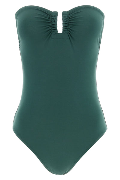 the eres cassiopee bandeau one-piece swimsuit redefines seaside elegance through