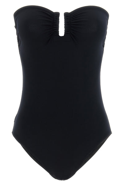 the off-the-shoulder one-piece swimsuit by eres cassiopée defines an essential