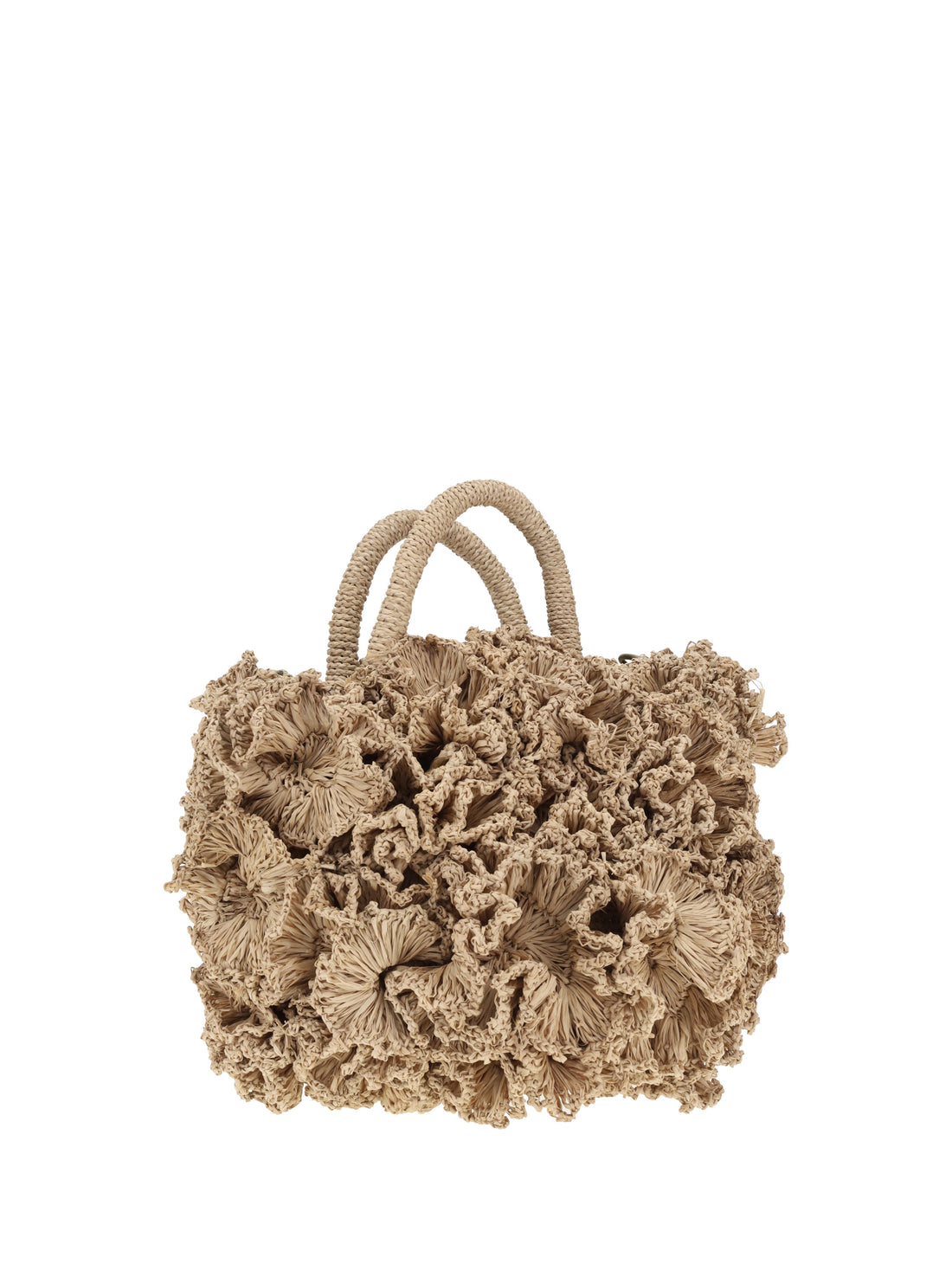 IBELIV OS coral raffia handbag