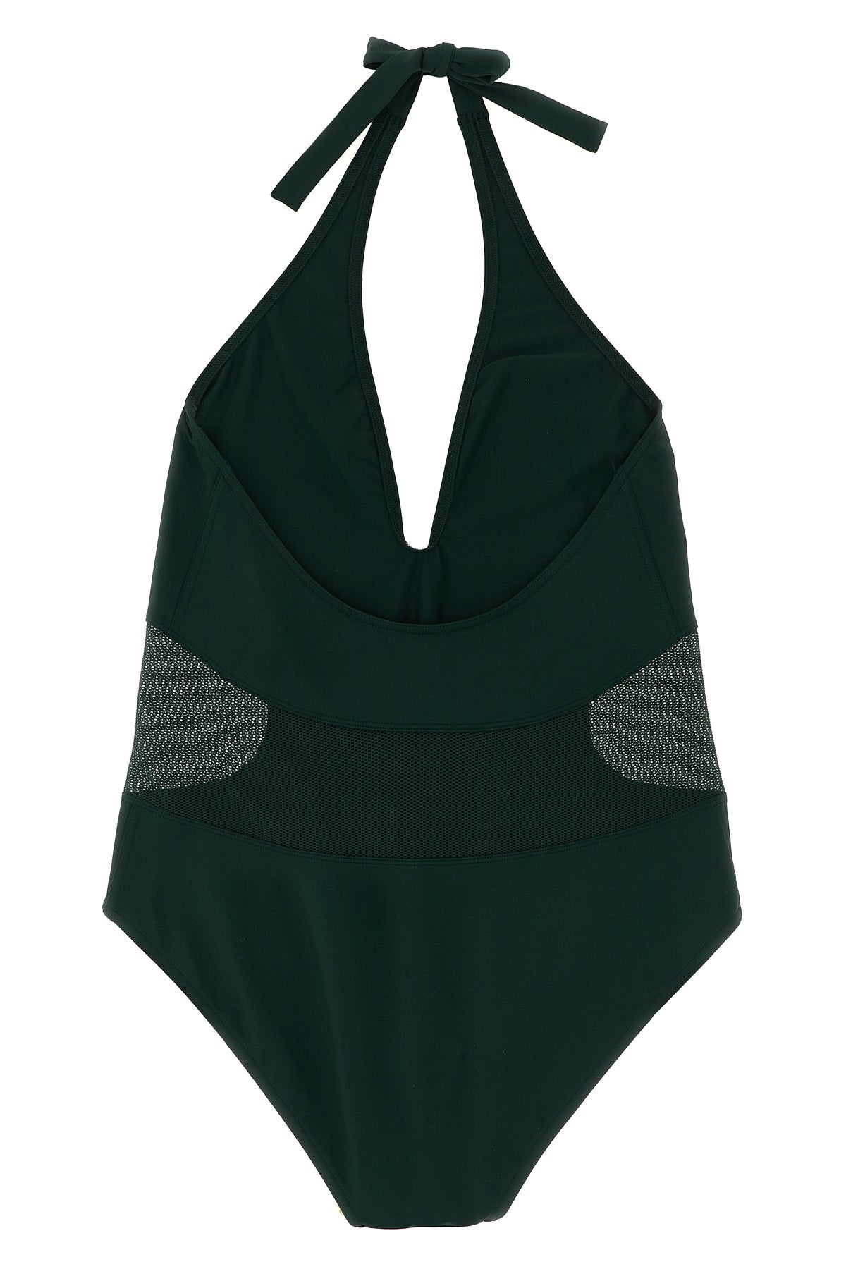 one-piece swimsuit sophistique fastened at the neck
