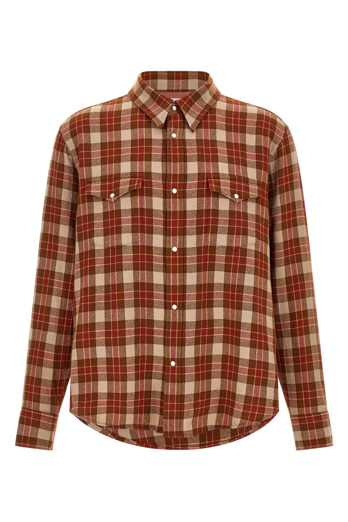 the meridian check visvim long-sleeved shirt
