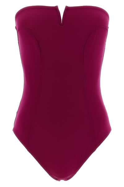the eres apparence one-piece swimsuit defines the silhouette through a rigorous
