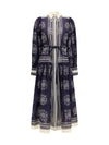 banderra floral print midi shirt dress