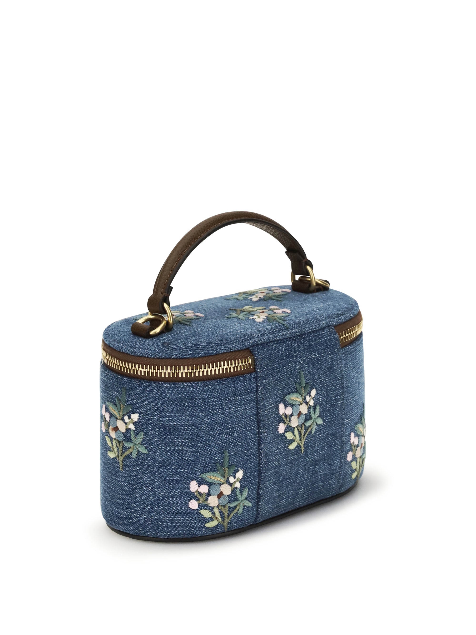 vlogo signature denim vanity hand bag