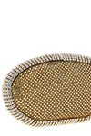 the benedetta bruzziches cher clutch bag is distinguished by a rigid oval silh
