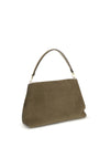 t-lock suede satchel bag