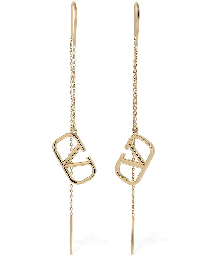 Vlogo Long Chain Earring