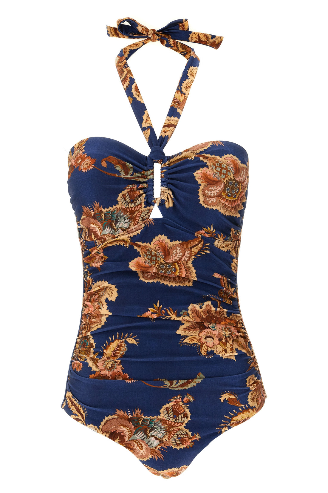 ZIMMERMANN 1 aster jacobean print lycra one-piece swimsuit