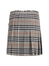 BURBERRY 6 check archive wool miniskirt