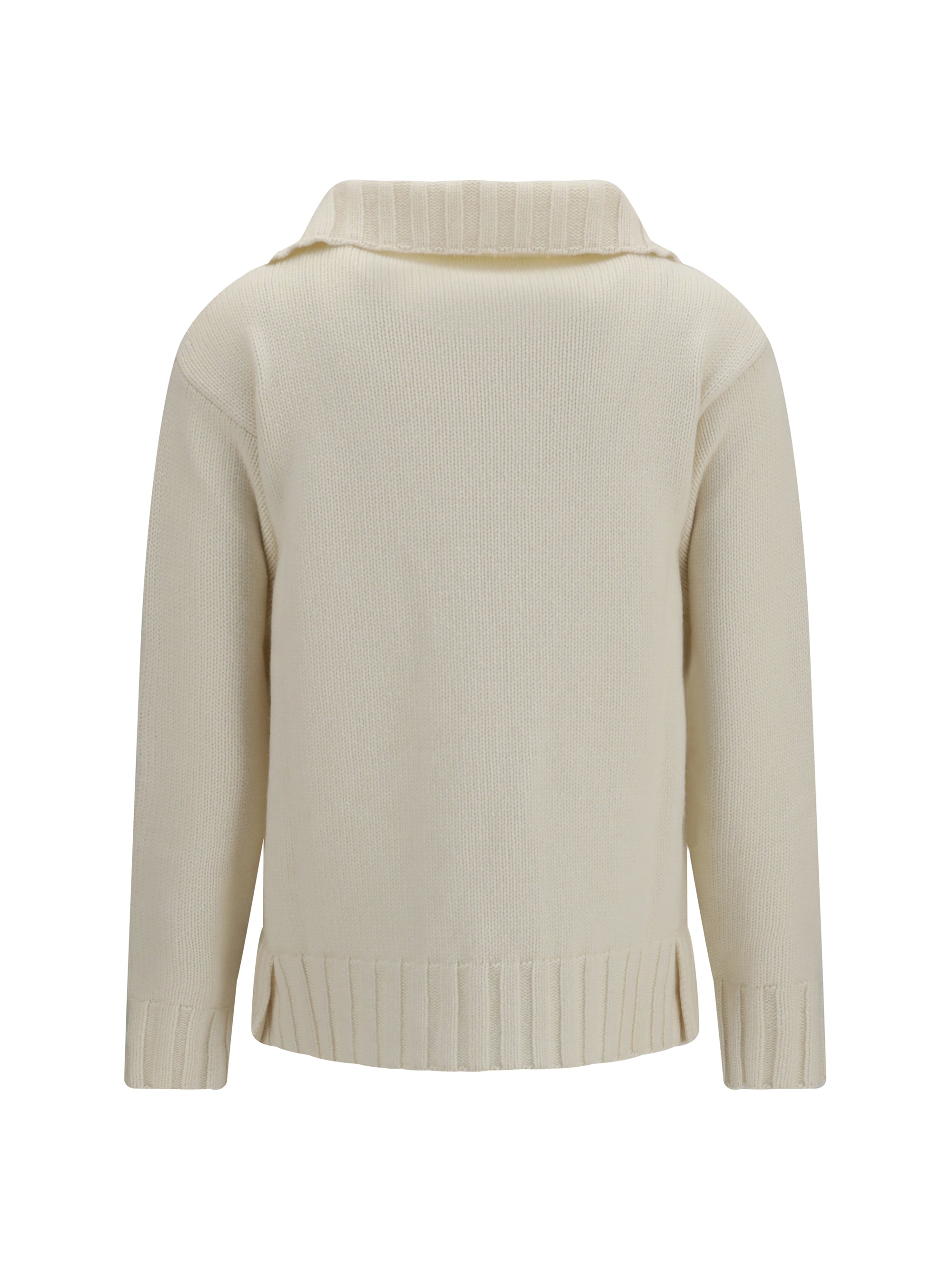 ribbed neck sweater