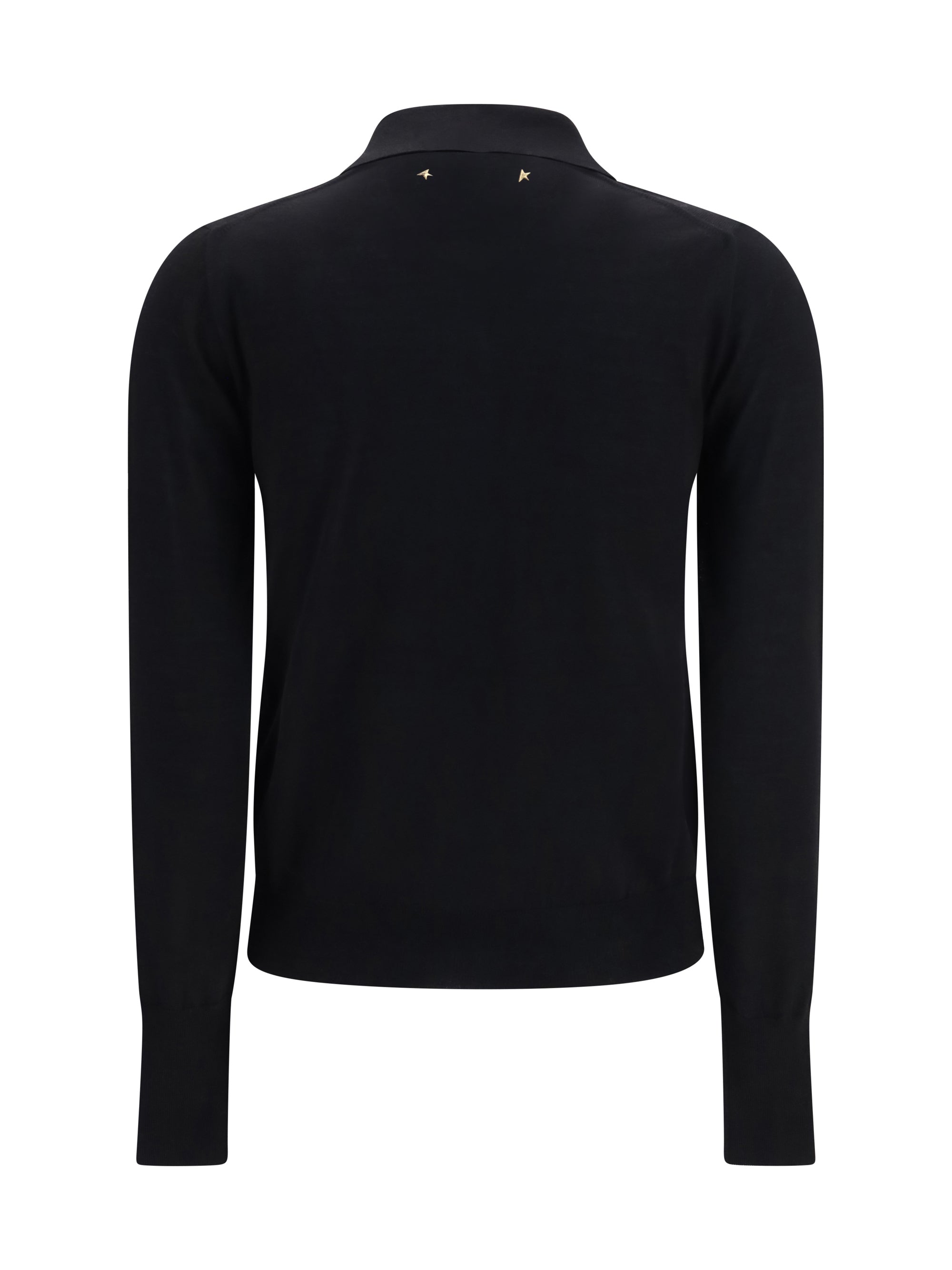 long sleeve merino wool polo