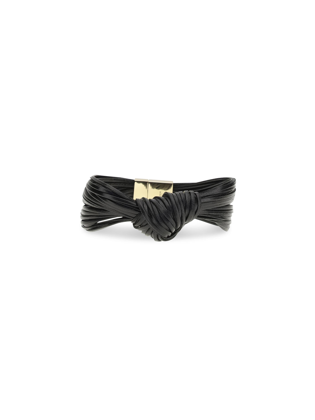 BOTTEGA VENETA L knot leather bracelet