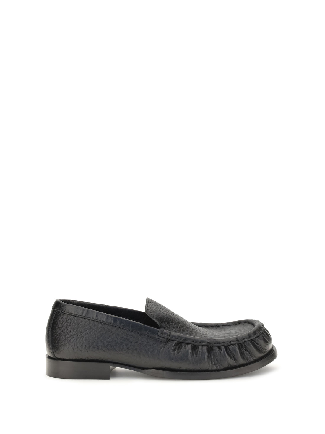 DRIES VAN NOTEN 36 grained leather loafers