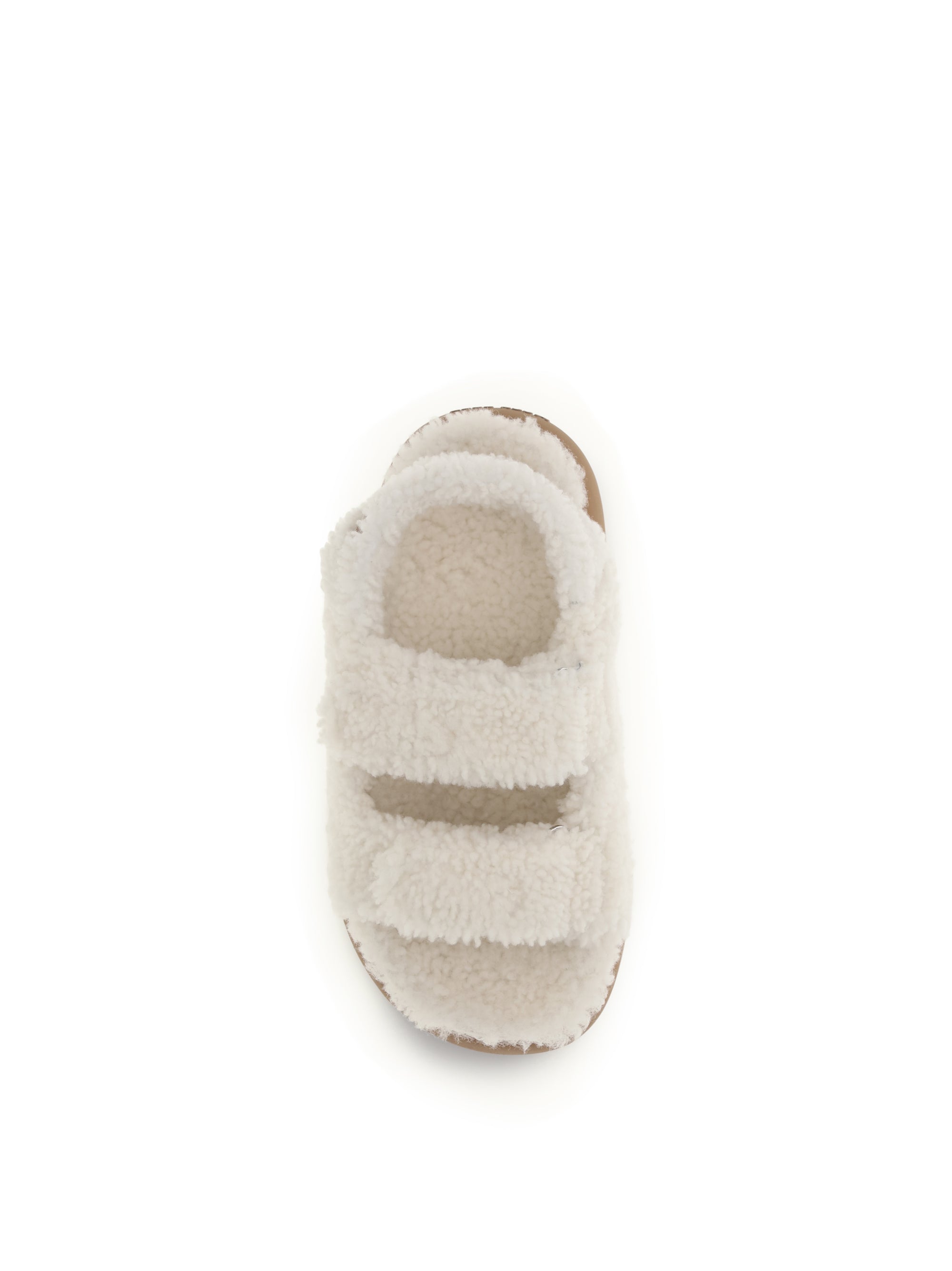 the fur-lined sandals