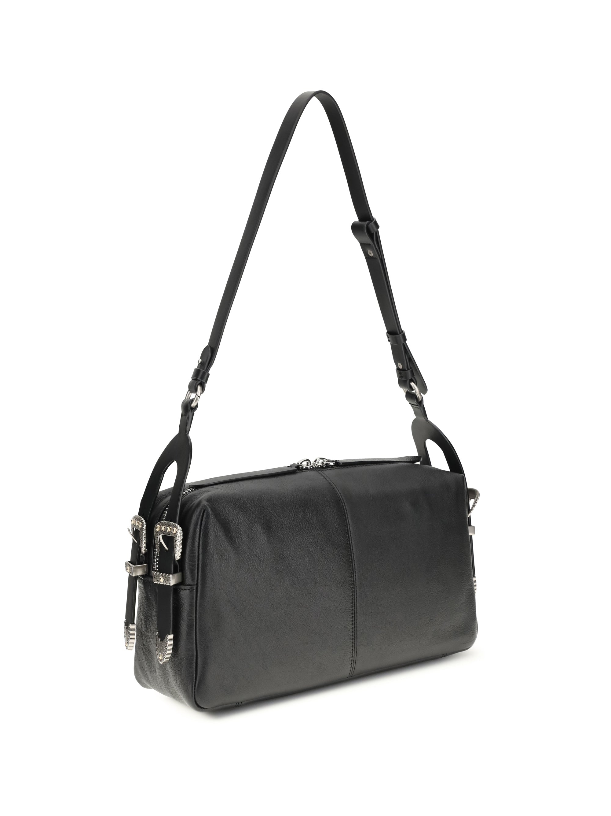 keeper medium shoulder bag in leather
