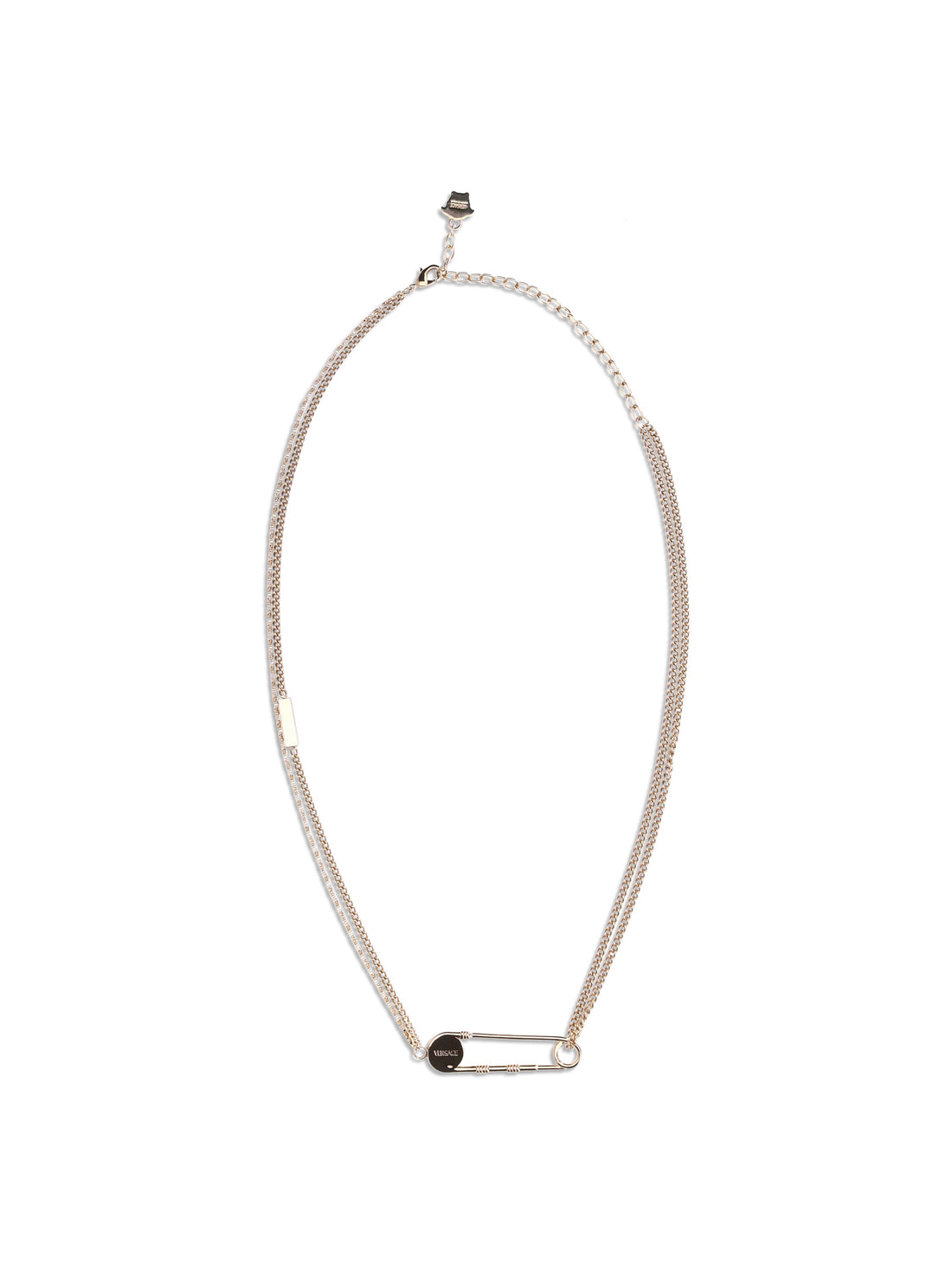 VERSACE OS safety pin necklace