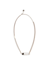 VERSACE OS safety pin necklace