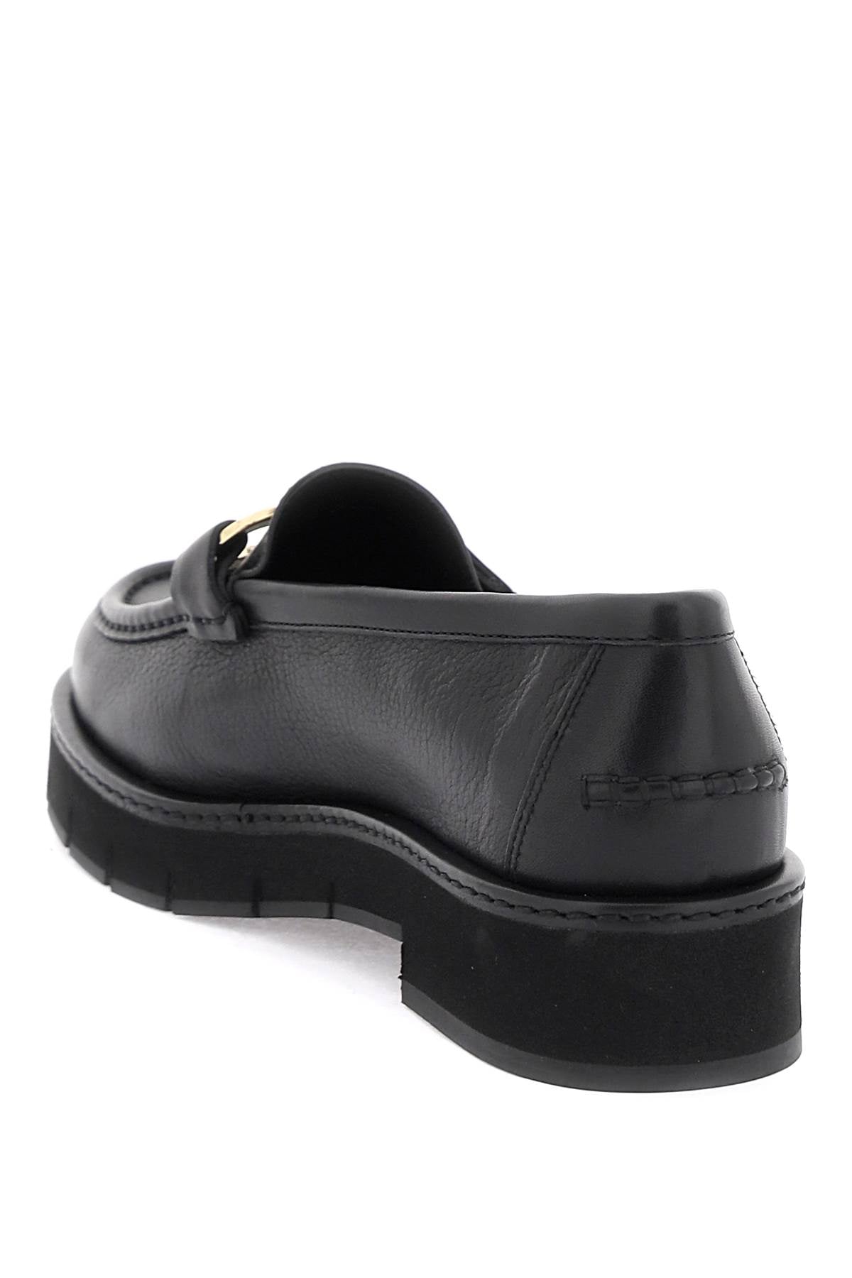 gancini buckle loafers