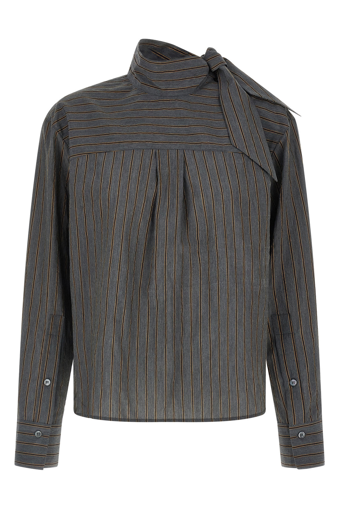 TELA 42 the zafrina canvas blouse redefines the codes of everyday tailoring through a