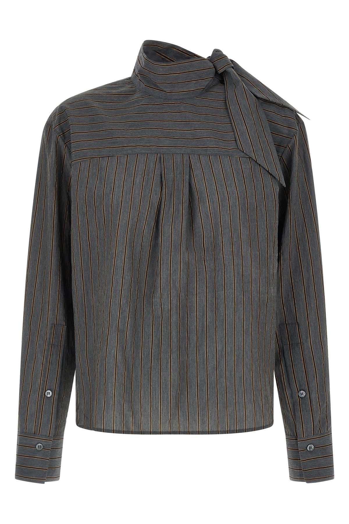 the zafrina canvas blouse redefines the codes of everyday tailoring through a