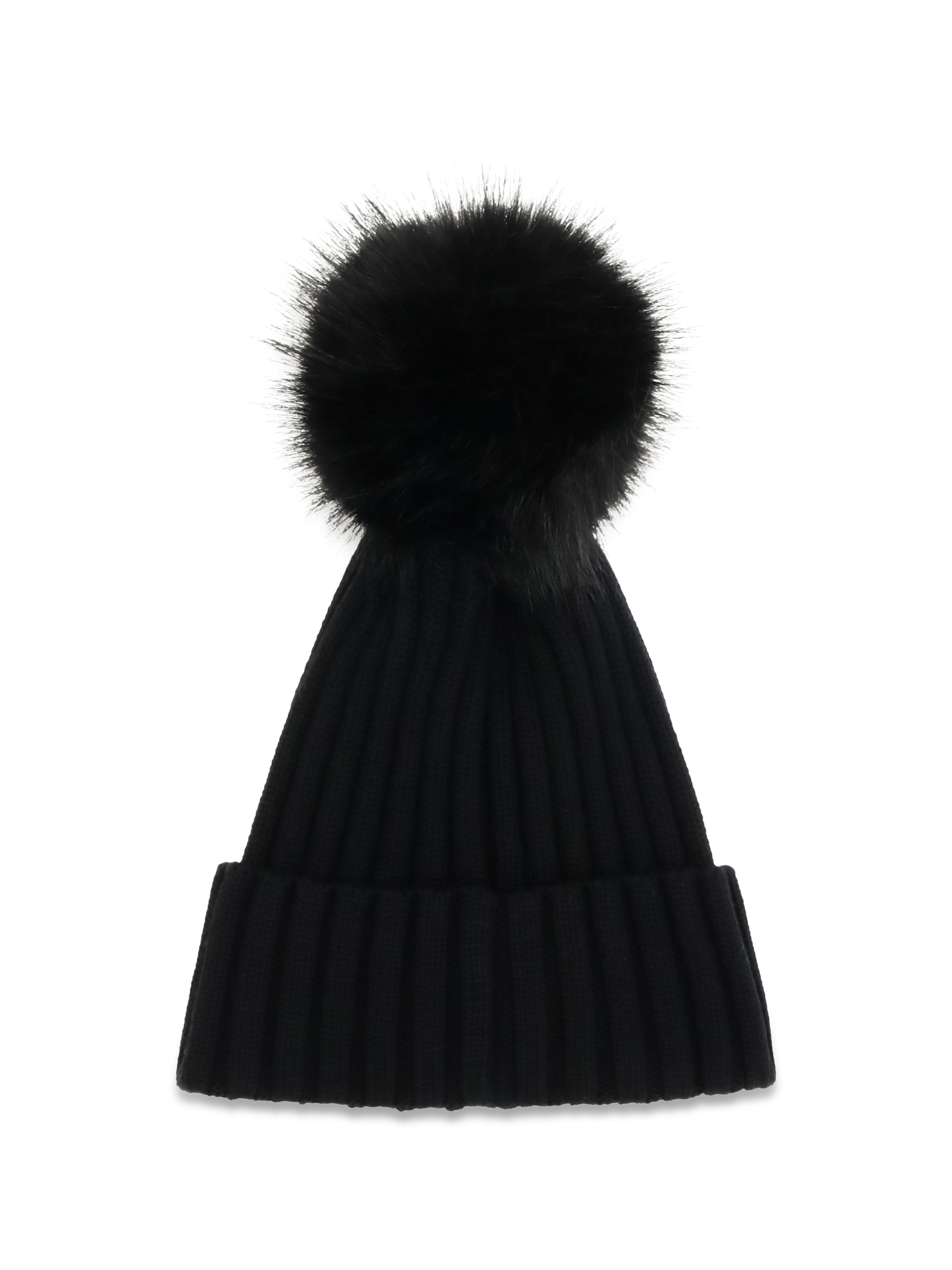 wool hat with pon pon
