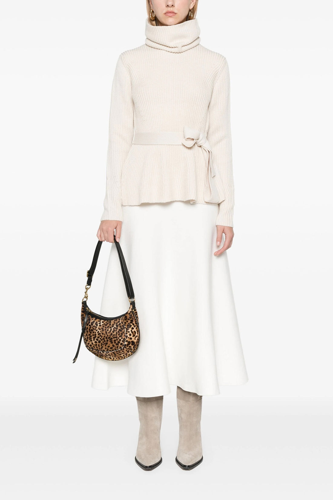 ZIMMERMANN 2 illustration peplum wool sweater