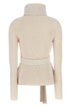 illustration peplum wool sweater