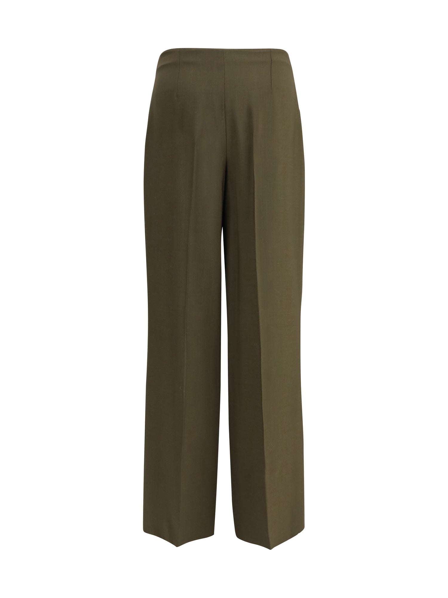 FENDI 38 wide-leg trousers in wool and mohair 