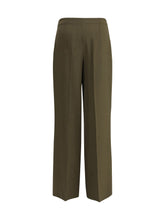 FENDI 38 wide-leg trousers in wool and mohair 