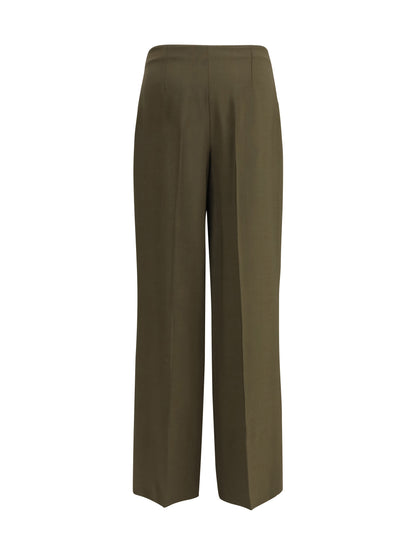FENDI 38 wide-leg trousers in wool and mohair 