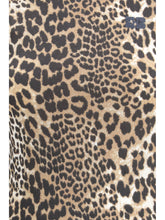 GANNI L leopard rib t-shirt 