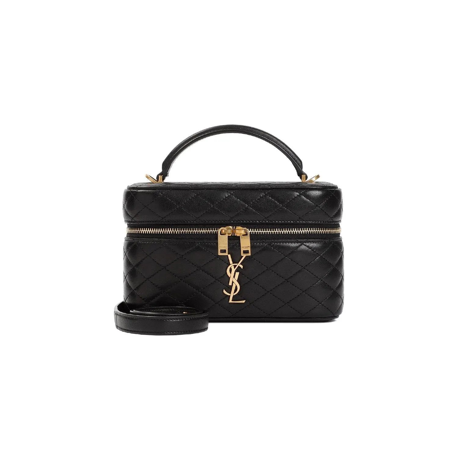 SAINT LAURENT Gaby Vanity Leather Shoulder Bag