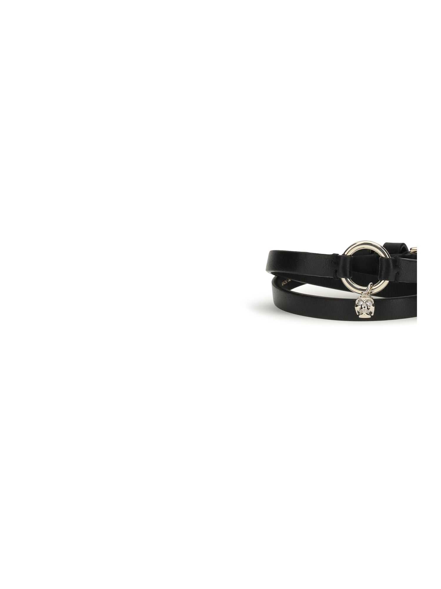 ALEXANDER MCQUEEN OS skull ring double wrap bracelet 