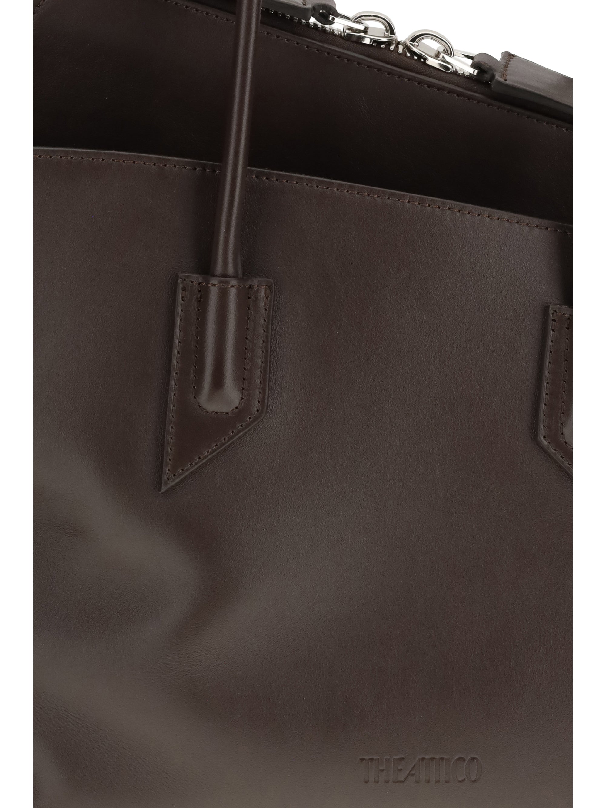 THE ATTICO OS la passeggiata medium leather shoulder bag