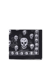ALEXANDER MCQUEEN OS silk skull scarf