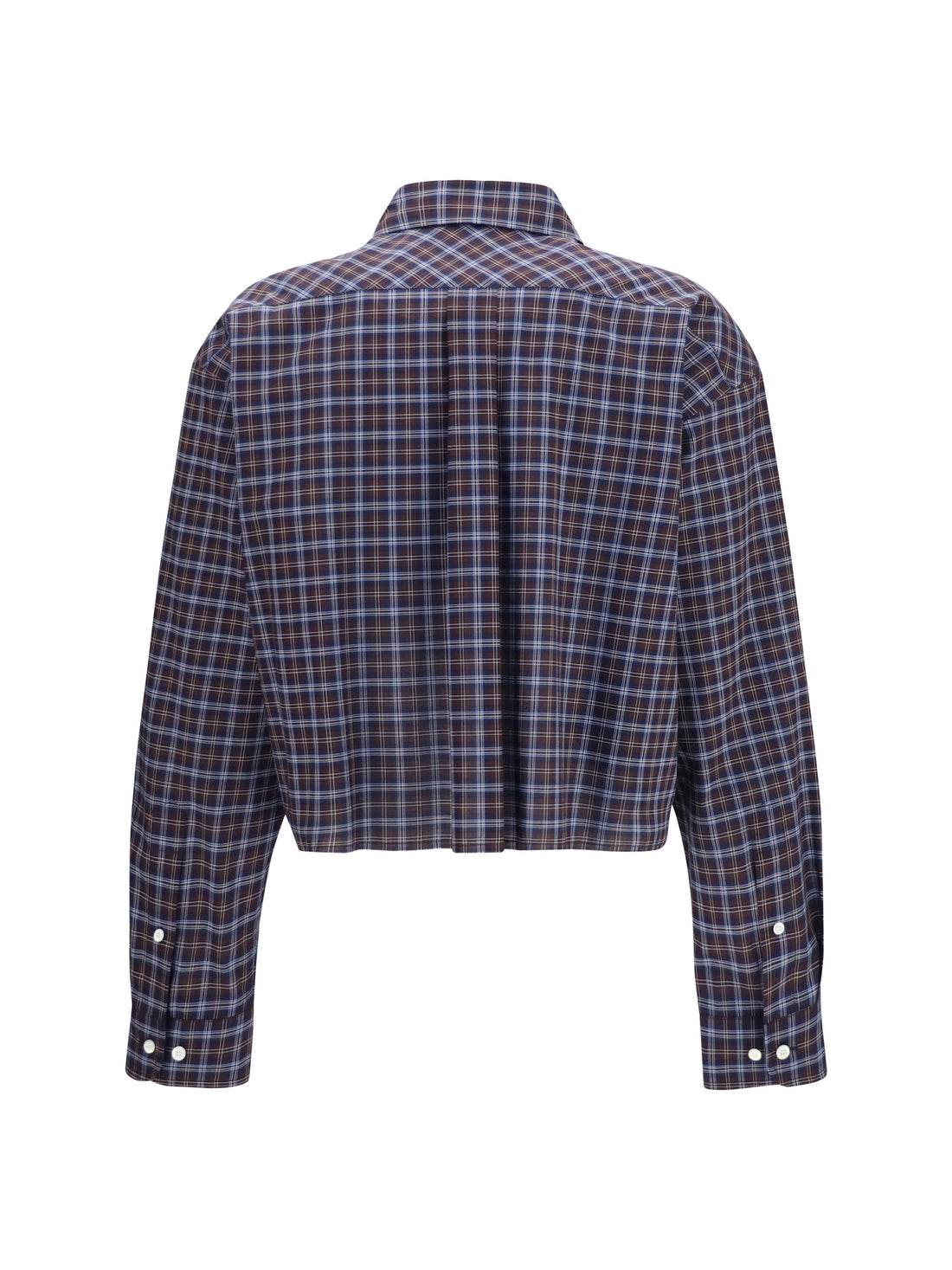 MIU MIU 36 checked embroidered shirt 