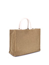 raffia-effect tote bag