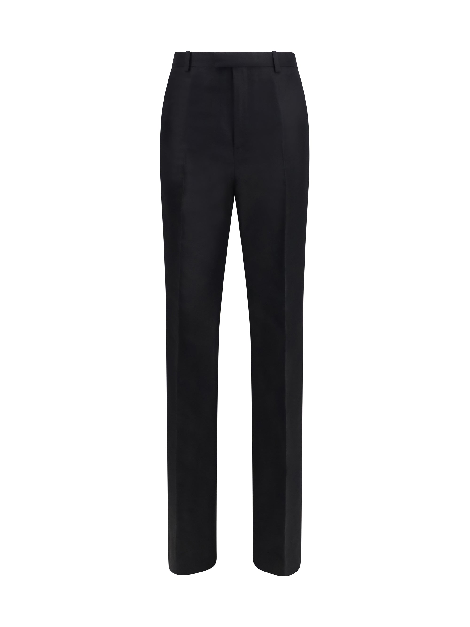silk faille pants