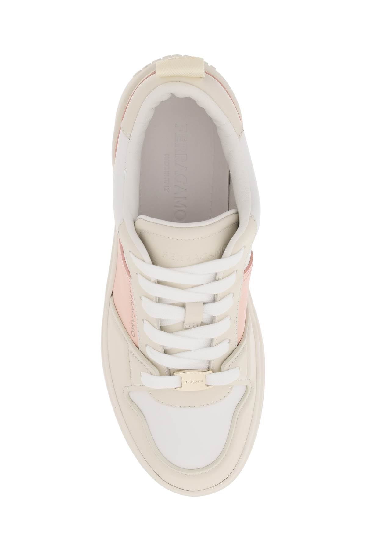 multicolored smooth leather sneakers